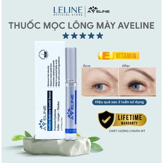 Serum kích mọc lông mày Aveline của Mỹ giúp lông mượt mọc đều rậm đẹp tụ nhiên.