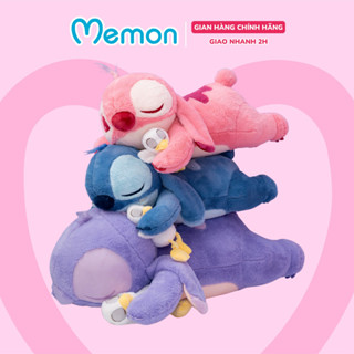 Gấu bông stitch ôm vịt nằm Memon gối ôm stitch ôm vịt mềm mịn cao cấp