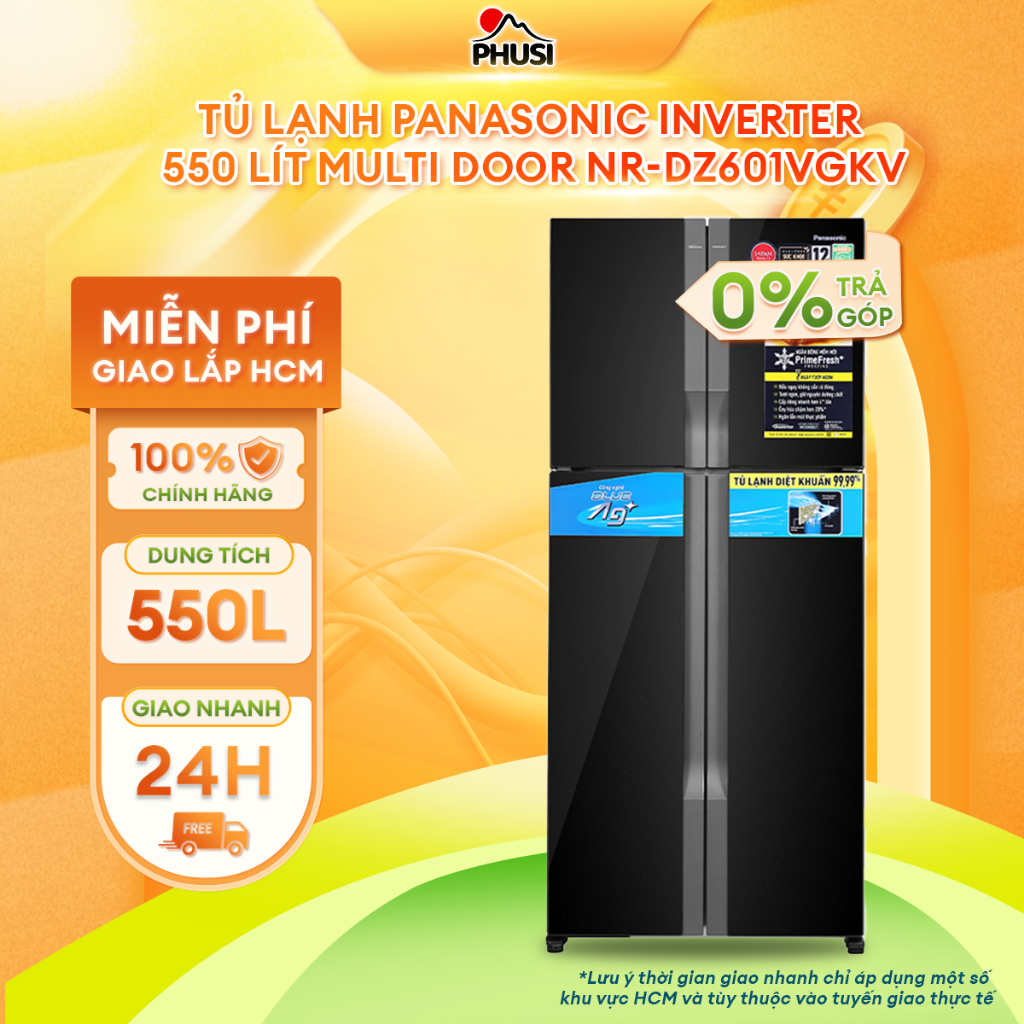 NR-DZ601VGKV Tủ lạnh Panasonic Inverter 550 lít Multi Door NR-DZ601VGKV - [MIỄN PHÍ GIAO LẮP]