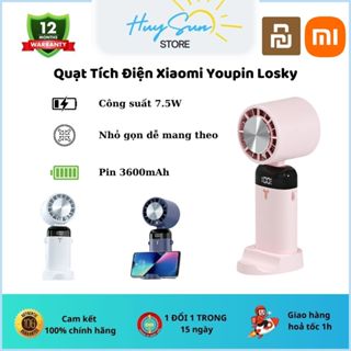 Quạt Tích Điện Nén Đá Lạnh Xiaomi Youpin Losky LT-S3213, Pin 3600mAh, Nhỏ Gọn Cầm Tay