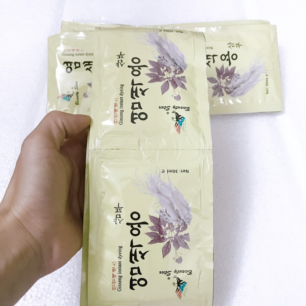 Dầu gội đen tóc Sâm Hàn Quốc dạng gói