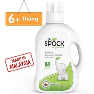 Nước Giặt Xả Hữu Cơ Dr. SPOCK Oraganic Thành Phần Tự Nhiên Làm Sạch Hiệu Quả An Toàn Cho Trẻ 6M+ 2L