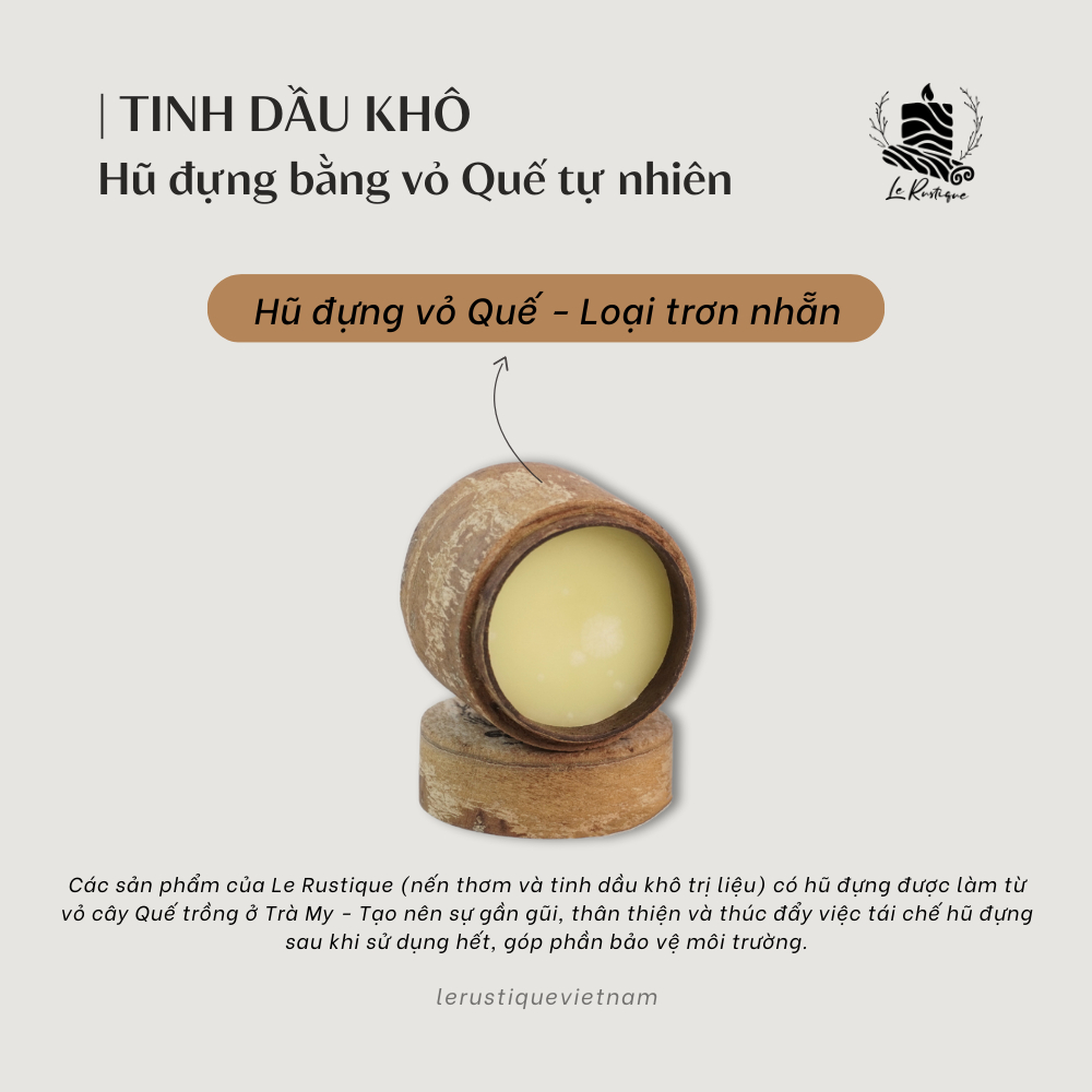 Tinh Dầu Khô Trị Liệu Le Rustique HỖ TRỢ GIẢM ĐAU CƠ, CỔ VAI GÁY - 20gram - Chính Hãng