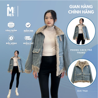 Áo khoác Jean Denim Jacket, áo khoác bò lót lông cho nữ IMES by Cái Thủy 1958 IMES SHOP