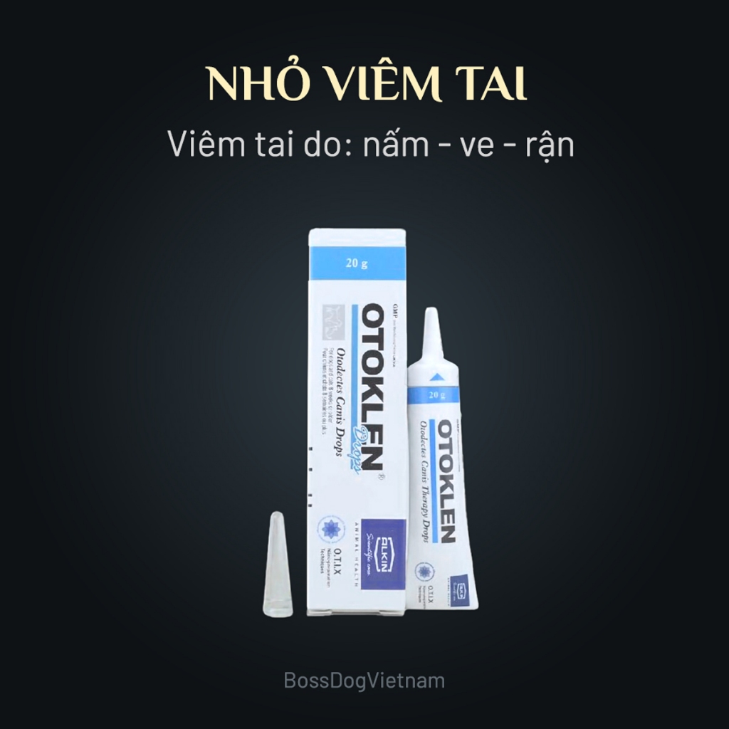 Nhỏ sạch viêm tai chó mèo - Sạch khử mùi tai cún | BossDog