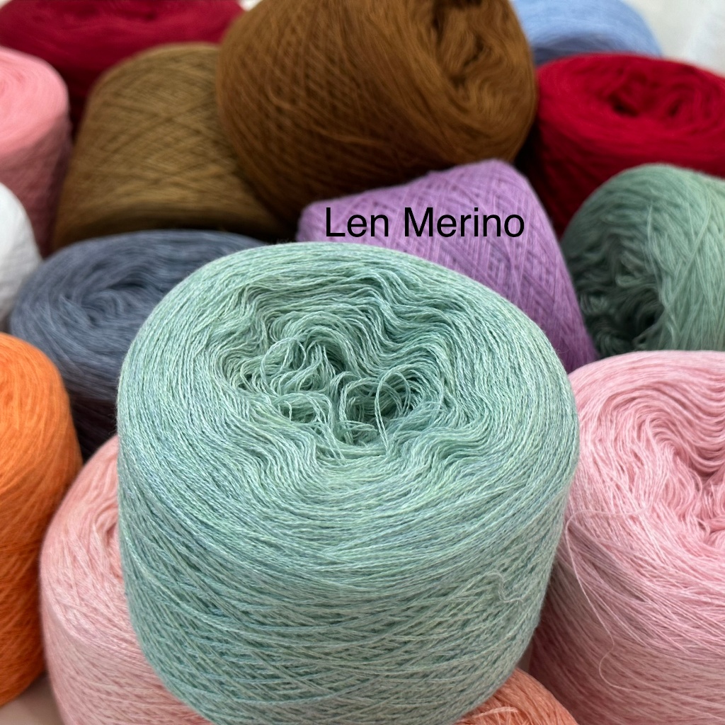 Len Merino, len đan móc váy áo