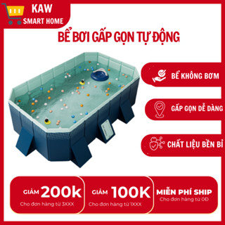 Hồ bơi,bể bơi trẻ em, bể bơi gấp gọn tự động KAW loại 1m6, 2m1,2m6, 3m, 4m - Bảo Hành Chính Hãng