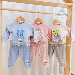  Bộ Quần Áo Dài Dokma Nỉ Dày Dặn Cho Bé Size 6-9M đến 2-3Y Thu Đông 2024 