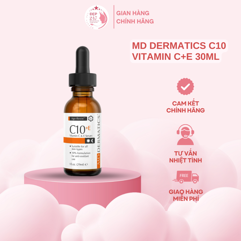 [CHÍNH HÃNG] Serum C10 MD Dermatics 30ml