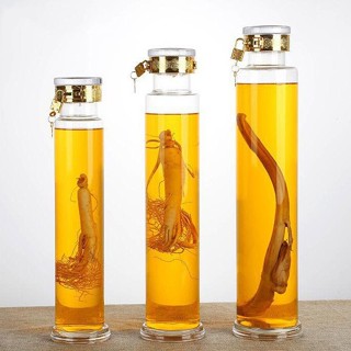 Bình Trụ Ngâm Sâm Nắp Vàng Có Khóa  Bình Ngâm Rượu Thủy Tinh, Ngâm Sâm Mẫu Trụ Cao Nắp Khóa từ 500ml đến 2,5 lít