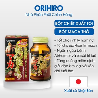 Tỏi không mùi Maca Orihiro Hỗ Trợ Tăng Cường Sinh Lý (180 viên) - NPP Chính Hãng Orihiro