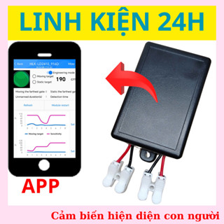 Cảm biến hiện diện - Cảm biến chuyển động - Bật tắt đèn tự động - Nhà thông minh - Ld2410