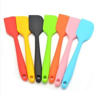 Spatula - Phới Silicon dẹt trộn bột 21cm - 28cm (màu ngẫu nhiên)
