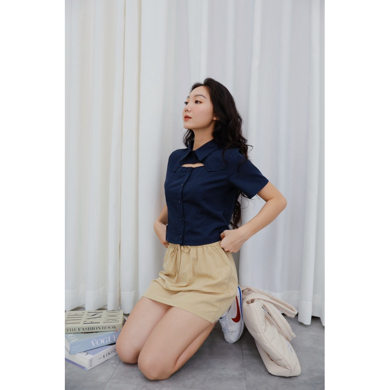 Ceci Cela - Chân váy dù dáng ngắn Kerry