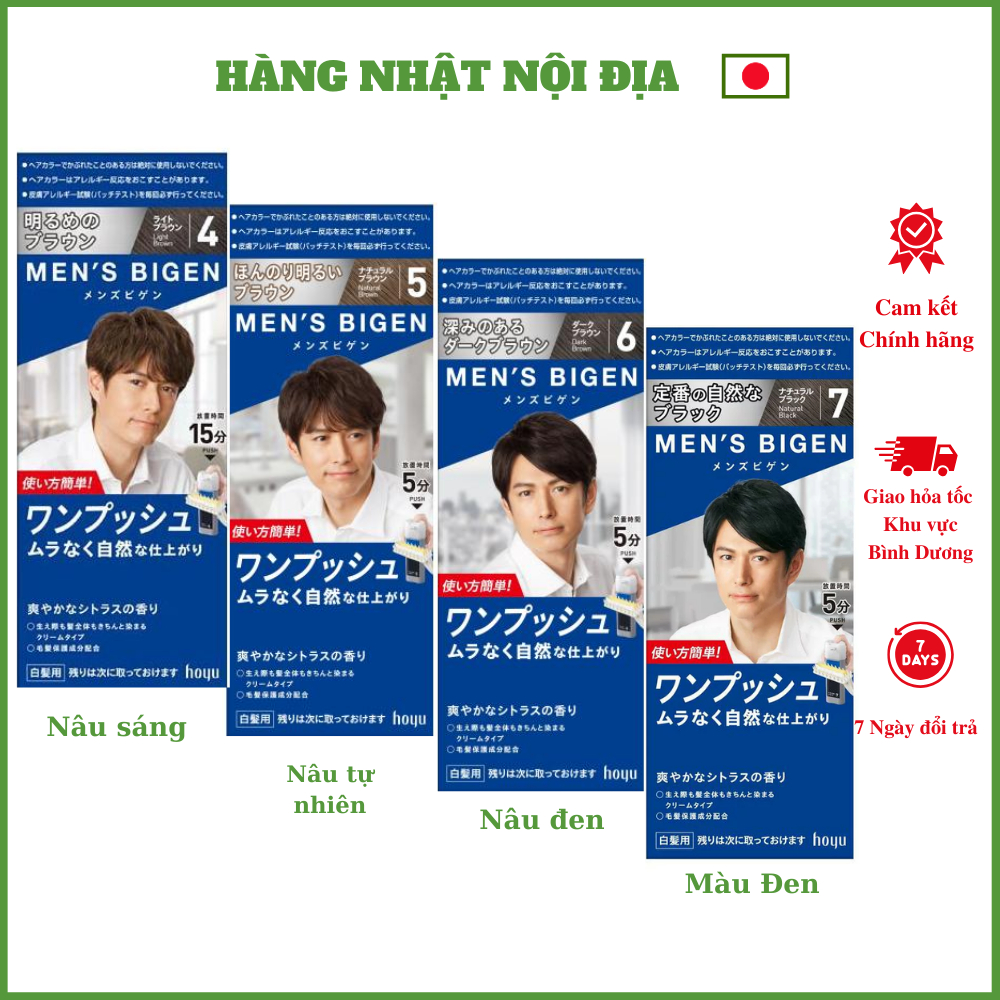 Nhuộm tóc phủ bạc cho nam Men's Bigen