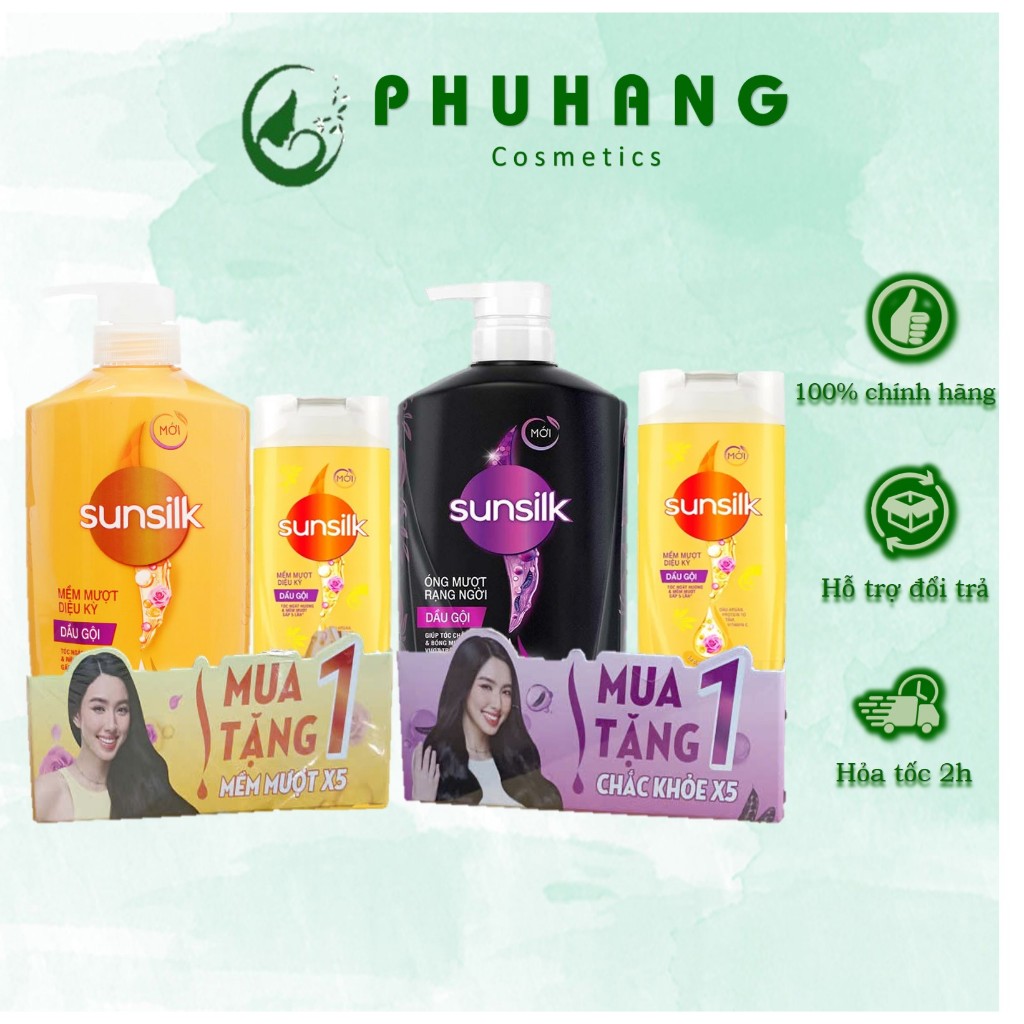Dầu gội Sunsilk 630G (Tặng Chai Dầu Gội Ngầu Nhiên)
