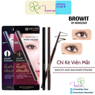 Chì Kẻ Viền Mắt Trong Browit By NongChat Smooth & Slim Inner Eyeliner Giữ Màu Lâu Không Trôi