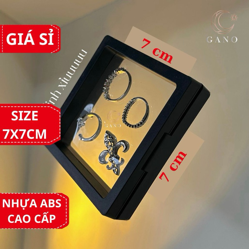 [Mua 50 tặng 2/ 100 tặng 5] Hộp nhựa trong suốt/ Hộp đựng trang sức cao cấp 9x9cm/ 7x7cm:Giá sỉ còn tặng thêm!