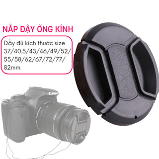 Nắp đậy ống kính nắp đậy lens Canon Nikon Sony đầy đủ kích thước 37/40.5/43/46/49/52/55/58/62/67/72/77/82mm