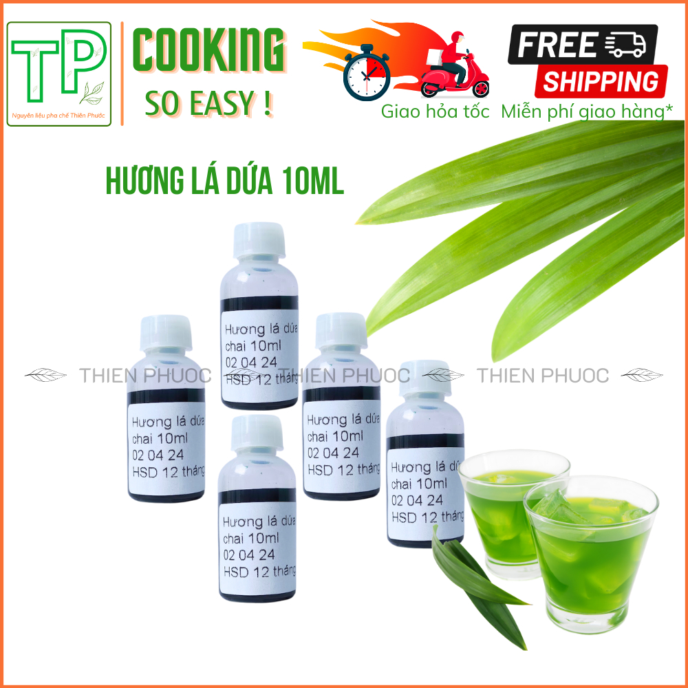 Hương lá dứa 10ml - hương liệu cho các món ăn