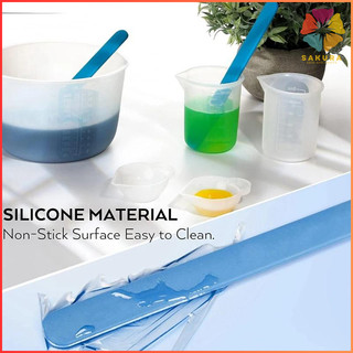 Cốc Silicon 1000ml, Thanh Khấy Dụng Cụ Pha Trộn Bằng Silicon