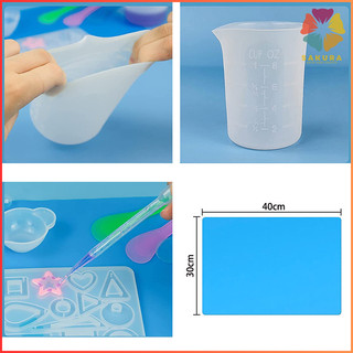 Cốc Silicon 1000ml, Thanh Khấy Dụng Cụ Pha Trộn Bằng Silicon