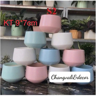  Chậu sứ Bát Tràng cỡ nhỏ trồng cây,trồng sen đá-nhiều mẫu 