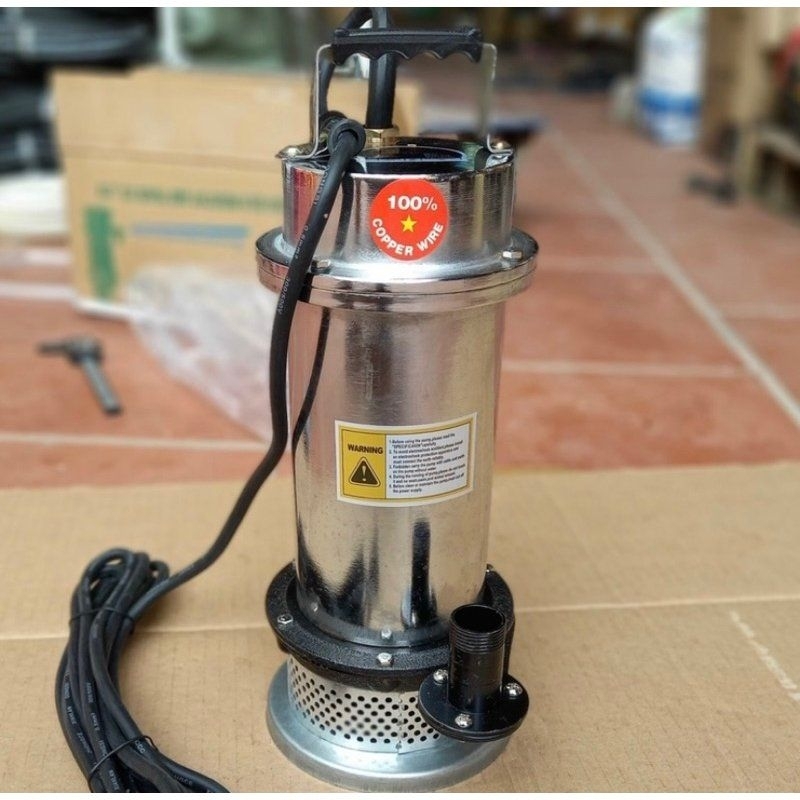 Máy Bơm Ngâm Bơm Chìm Bơm Tõm INOX 370W