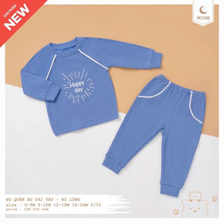 (Sale20%) Bộ dài tay chất nỉ tăm Moon