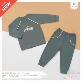 (Sale20%) Bộ dài tay chất nỉ tăm Moon