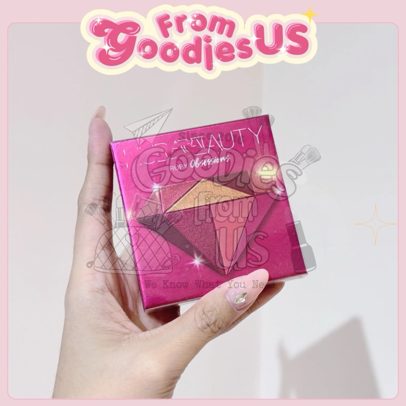 Bảng phấn mắt H u d a Obsession Ruby Palette SALE 60% !!
