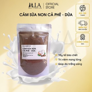  Bột Tắm Cám Sữa Non Cà Phê Dừa MIA WAXING tẩy tế bào chết giảm mụn lưng làm sáng da 