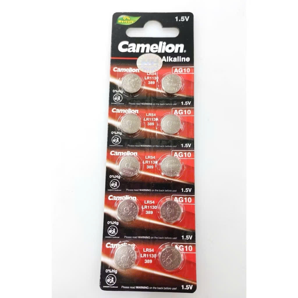 Pin LR1154/LR44 (1,5v) camelion chính hãng vỉ 10 viên