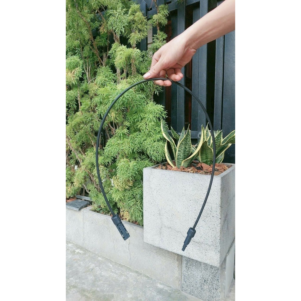 MC4 1500v Longi Jack kết nối MC4 có sẵn 1 mét dây - Cút nối pin năng lượng mặt trời MC4