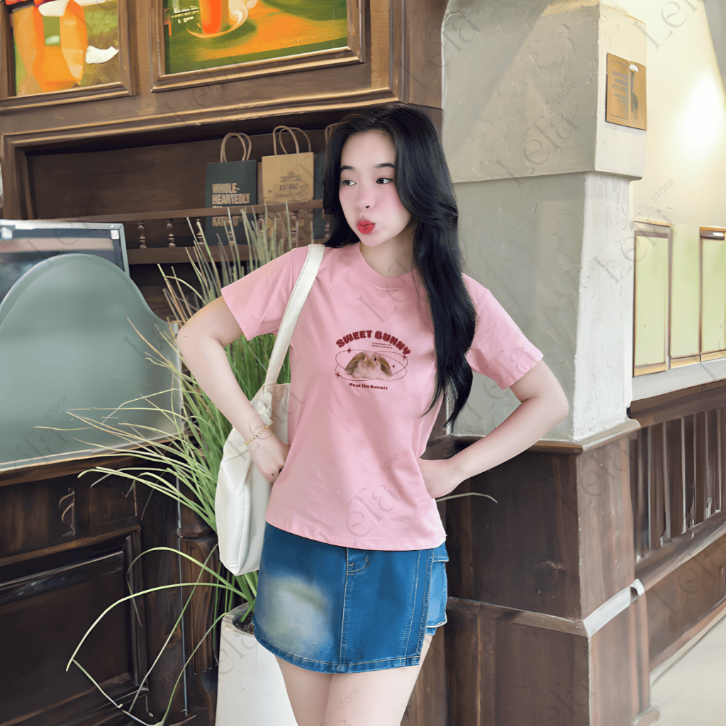 Áo Thun Babytee Mẫu THỎ SWEET - 100% Cotton Mềm Mại, Thoáng Mát | BigBuy360 - bigbuy360.vn