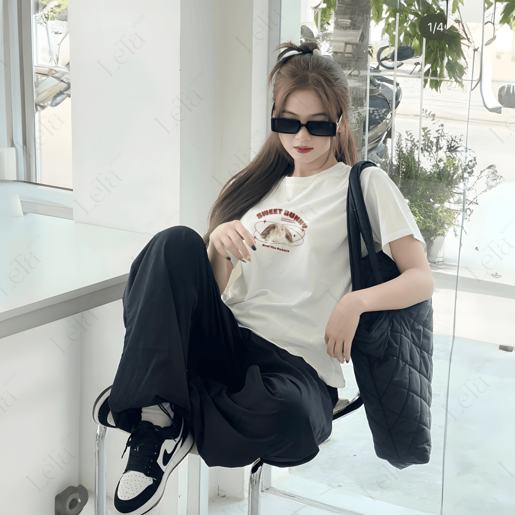 Áo Thun Babytee Mẫu THỎ SWEET - 100% Cotton Mềm Mại, Thoáng Mát | BigBuy360 - bigbuy360.vn