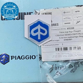 Lô gô Piaggio dán mặt trước xe Zip ( chính hãng )