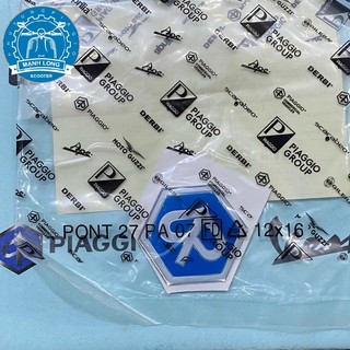 Lô gô Piaggio dán mặt trước xe Zip ( chính hãng )