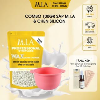 Combo wax lông nách, râu dùng thử kèm chén nấu MIA waxing