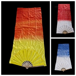   1 đôi  Quạt dải múa phun màu loang dùng để đạo cụ biểu diễn văn nghệ 