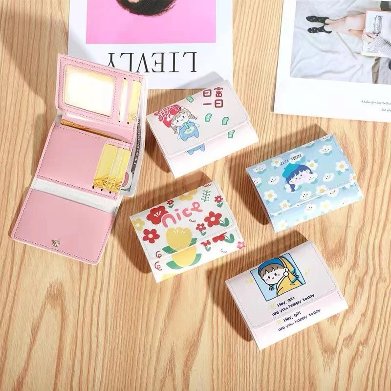 Ví nữ mini gấp gọn 3 ngăn nhiều mẫu cute