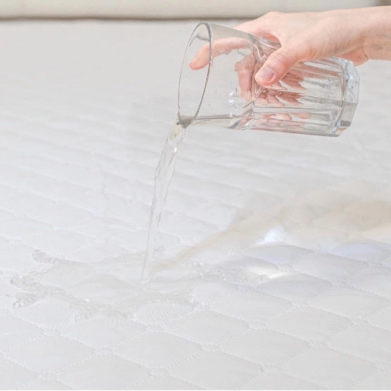 tấm bảo vệ nệm chống thấm nanomex 3 lớp lớp cotton trên mặt