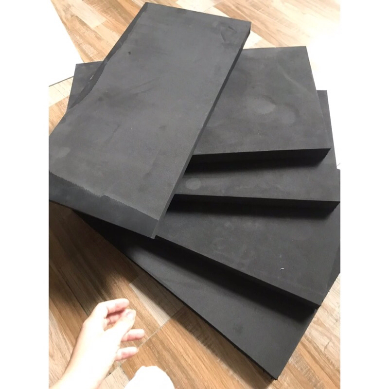 1 tấm cao su non Kt 50x20cm dày 0,5cm/1cm/2cm/3cm/4cm/5cm cách âm giảm ồn, chống rung .
