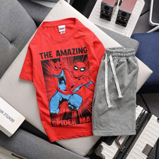 [SALE SỐC] Set Áo Thun Cotton + Quần Da cá Bé Trai Tay Ngắn VNXK (24-60kg)