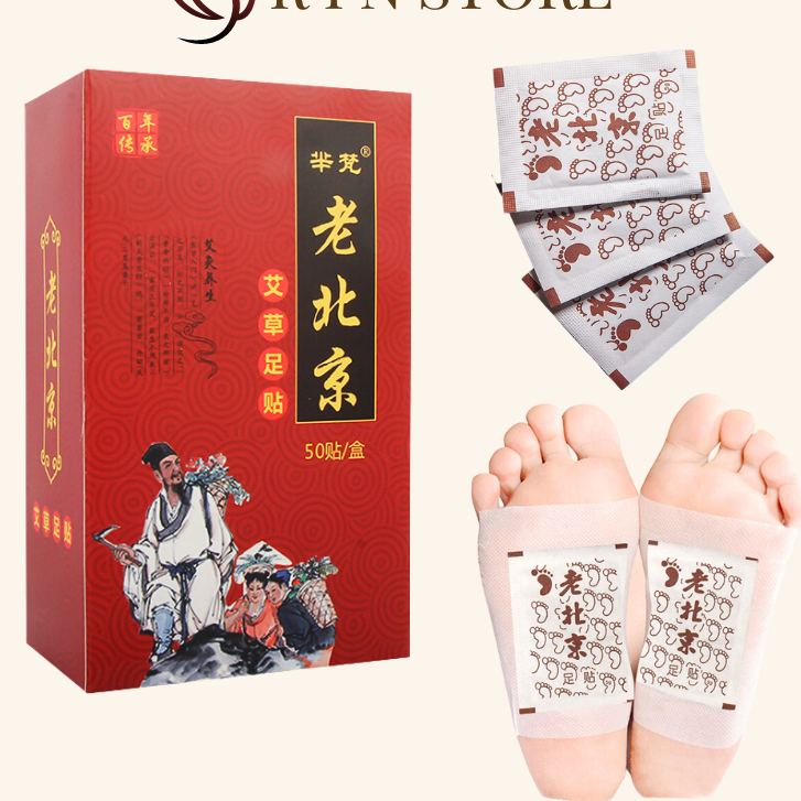 [ComBo] 50 Miếng Dán Ngải Cứu Thải Độc Chân Lão Bắc Kinh .BX