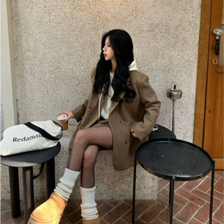 [Sẵn] Áo Blazer Nữ Áo Khoác Dạ Tweed Form Rộng Dáng Ngắn Kiểu Hàn Quốc Set Đồ Nữ Đi Chơi Mùa Đông Chali AD2475