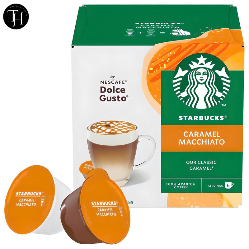 (Dành cho máy Dolce Gusto)- Cafe viên nén Dolce Gusto Starbucks Caramel Machiato Date 08/2026