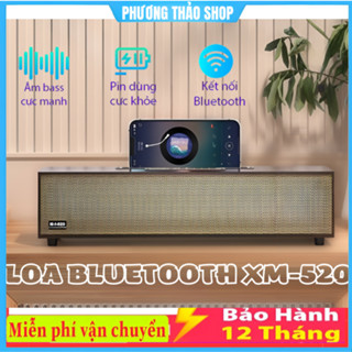 Loa Bluetooth Võ Gỗ XM-520 20W - Loa XM 520 Âm Thanh Cực Đỉnh Thiết Kế Sang Trọng Bass Siêu Trầm Siêu Ấm - BH 12 Tháng
