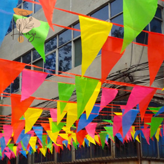  50m dây treo cờ tam giác cờ đuôi nheo dùng trang trí các ngày lễ lớn Tết khai trương sự kiện 