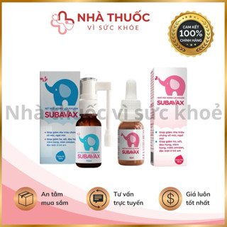 ✅[Chính Hãng] Dung dịch nhỏ và xịt mũi họng lợi khuẩn Subavax giảm viêm ho, mẹ khỏi lo con ốm